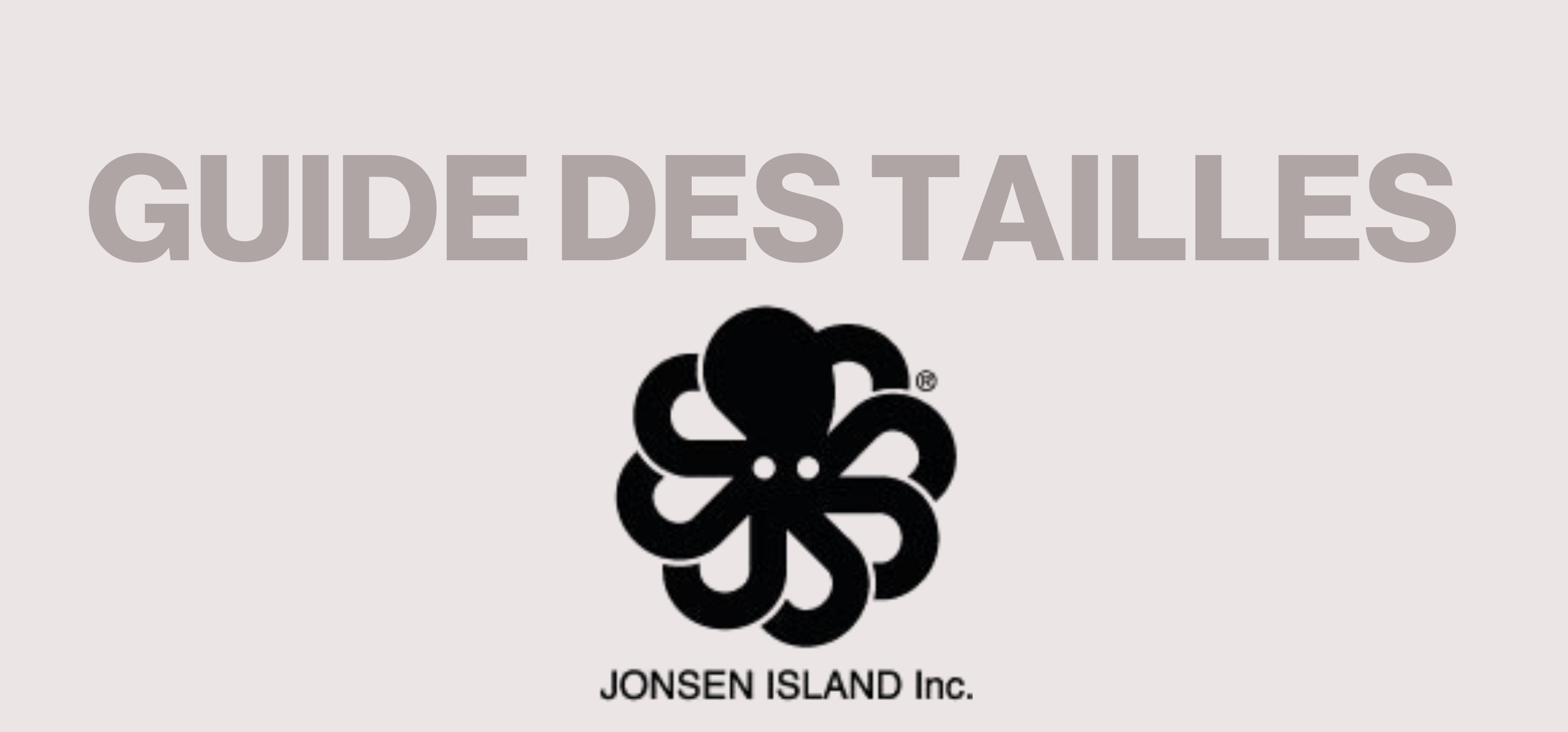 Guide de tailles - Jonsen island